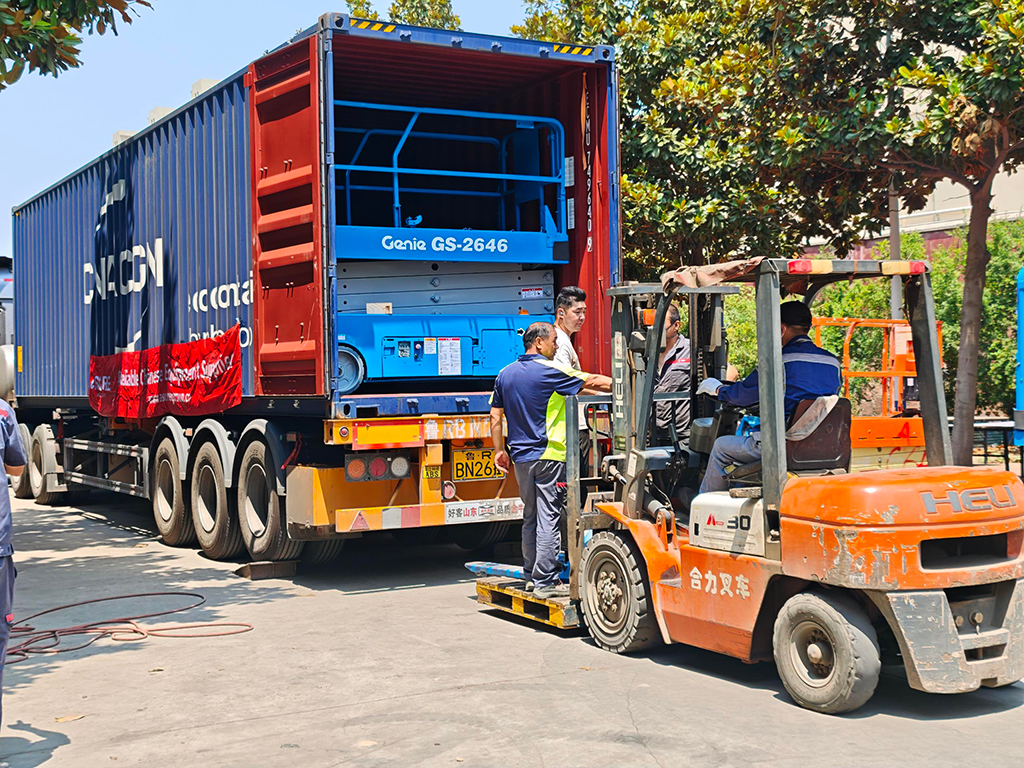 Batch Shipment of Genie GS2646 Scissor Lifts to Vietnam